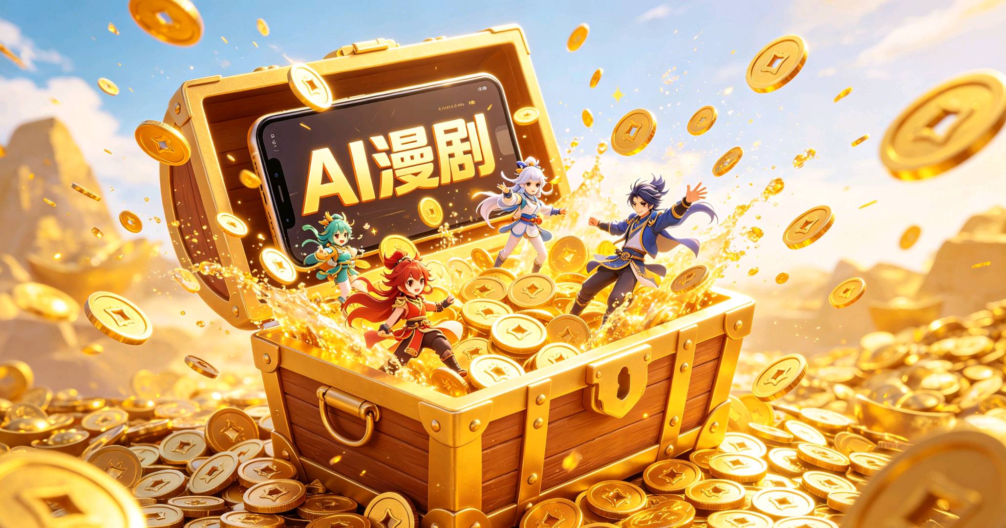 张振南找合伙人AI 漫剧广告分成，抖音直结算，透明有保障。