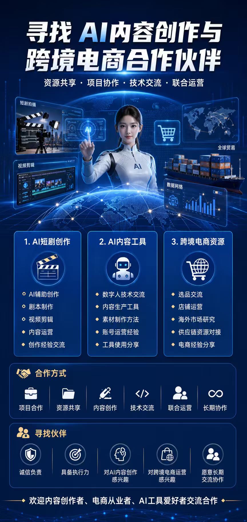 杨先生找合伙人AI短剧创作与跨境电商出海合伙人计划