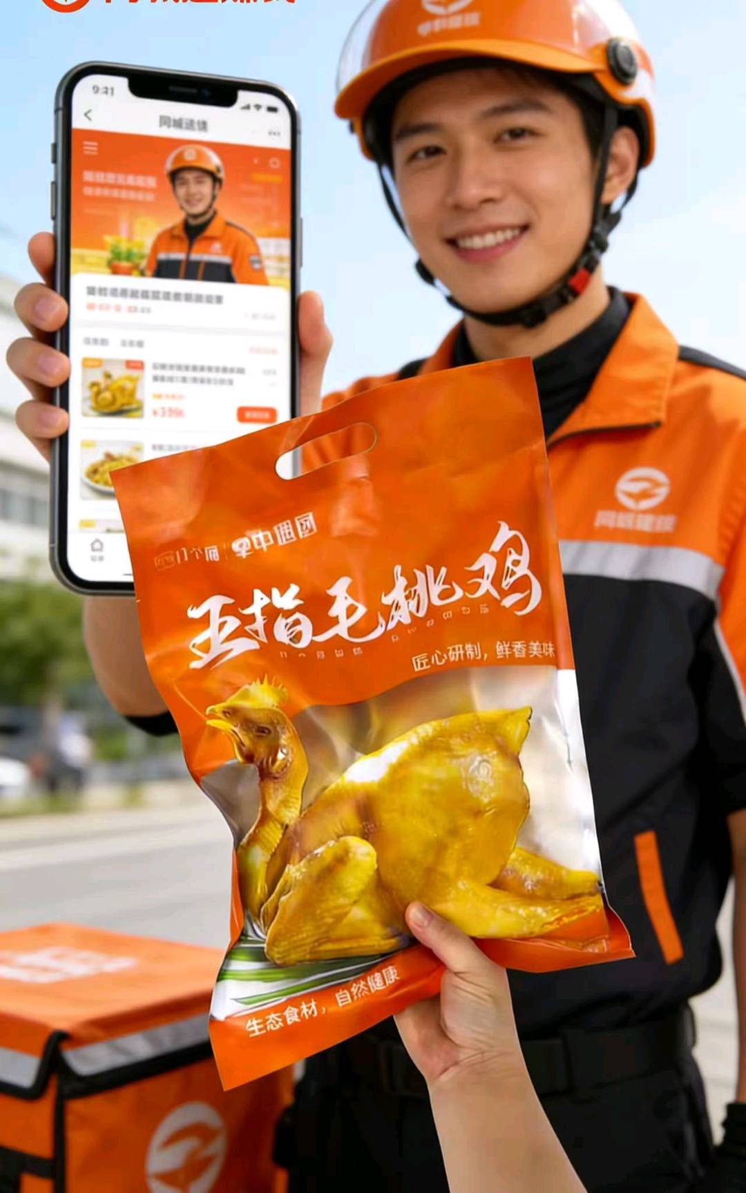 高女士五指毛桃鸡,快销品,过年市场火爆,全国包邮,易复制