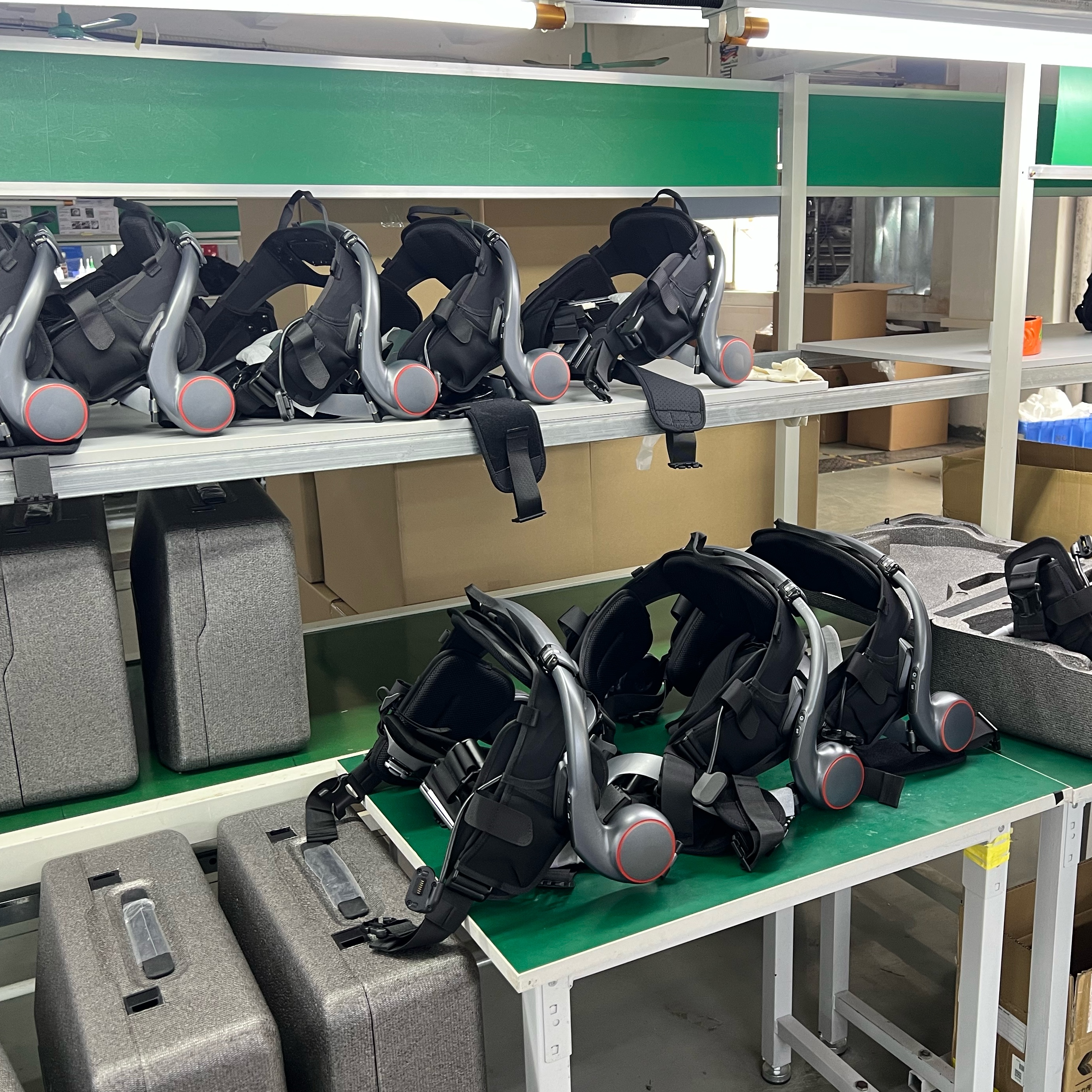 尹琴品牌货源自有外骨骼智造生产基地，软硬件全自研，拓界Pro、瑞行稳定量产