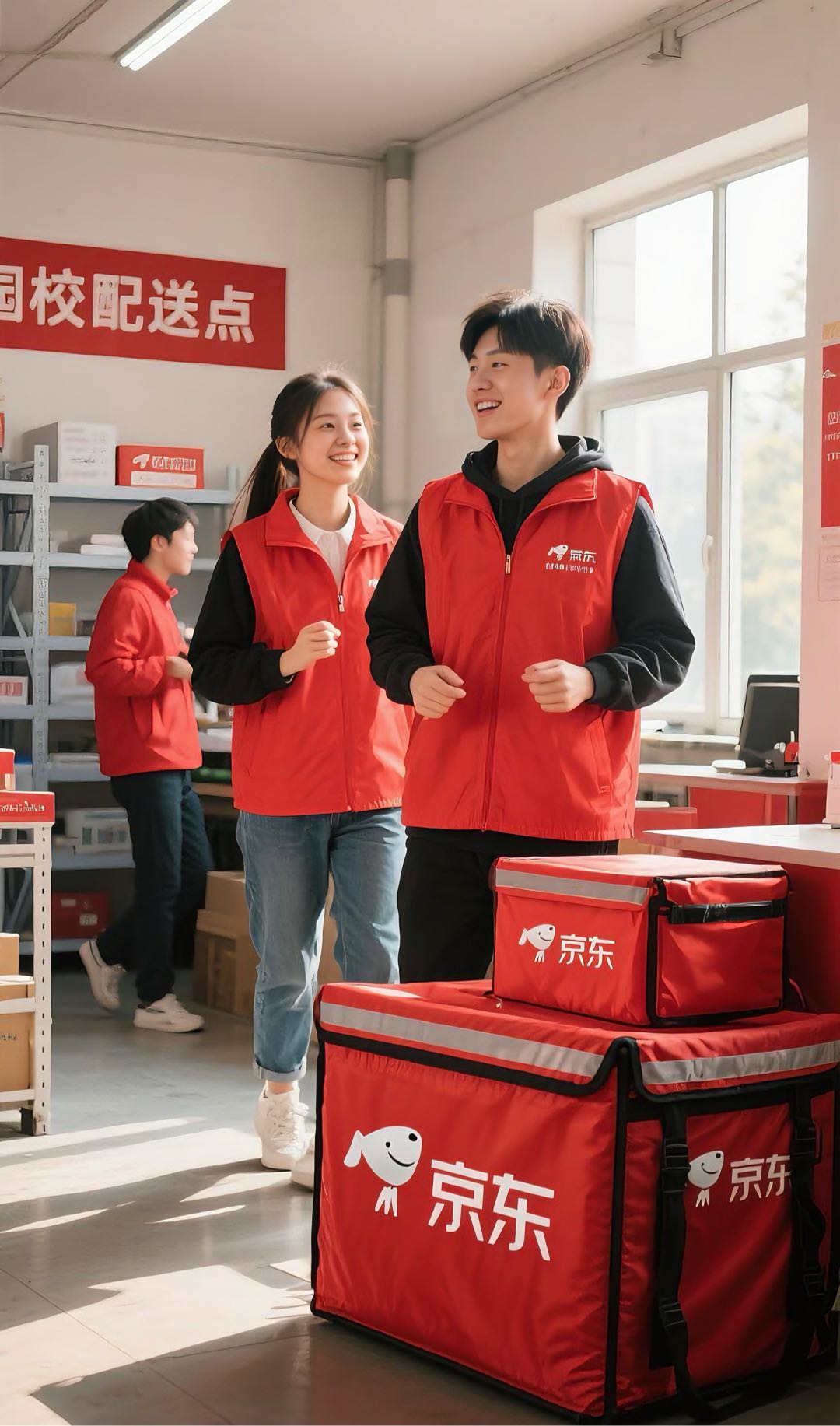 唐娟京东外卖站点业务，高校站点和城市站点，招全国合伙人