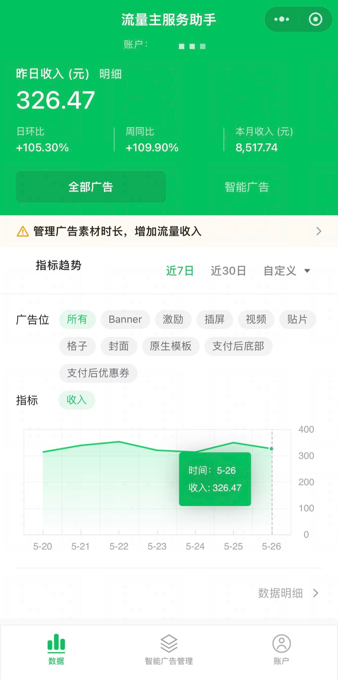 庞先生其他供需寻求腾讯流量主合伙人