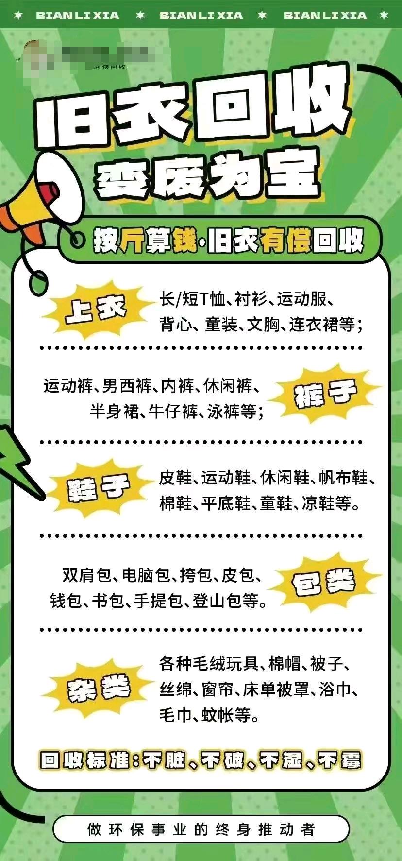 吴女士找合伙人回收旧衣服,助力环保