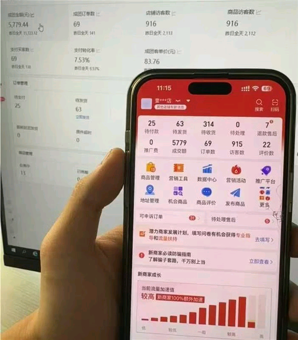 刘先生找合伙人电商副业开自己的拼多多网店，只合作不收费盈利后你九我一分成