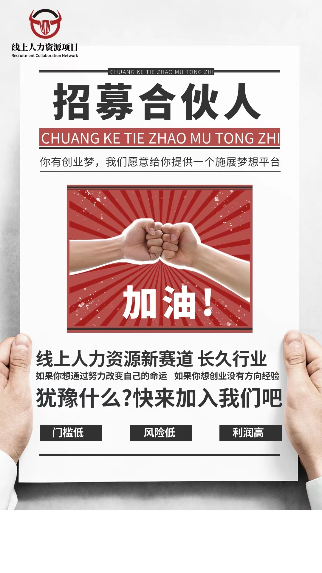 贺先生其他供需线上人力资源项目,每单1000-5000,会打字聊天就行!收益日结!