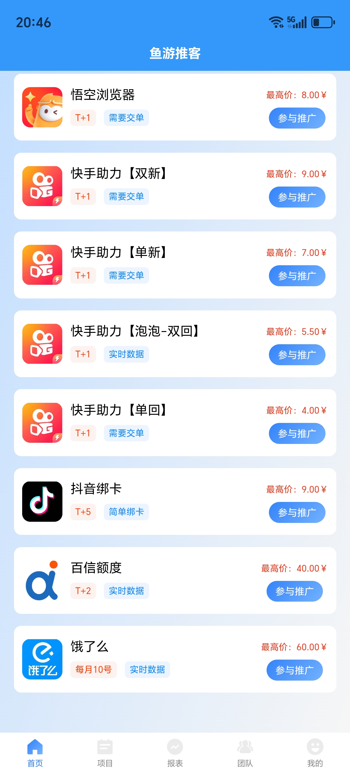 杨兵找合伙人鱼游推客，官签项目，一手价格，招募地推团队和网推渠道