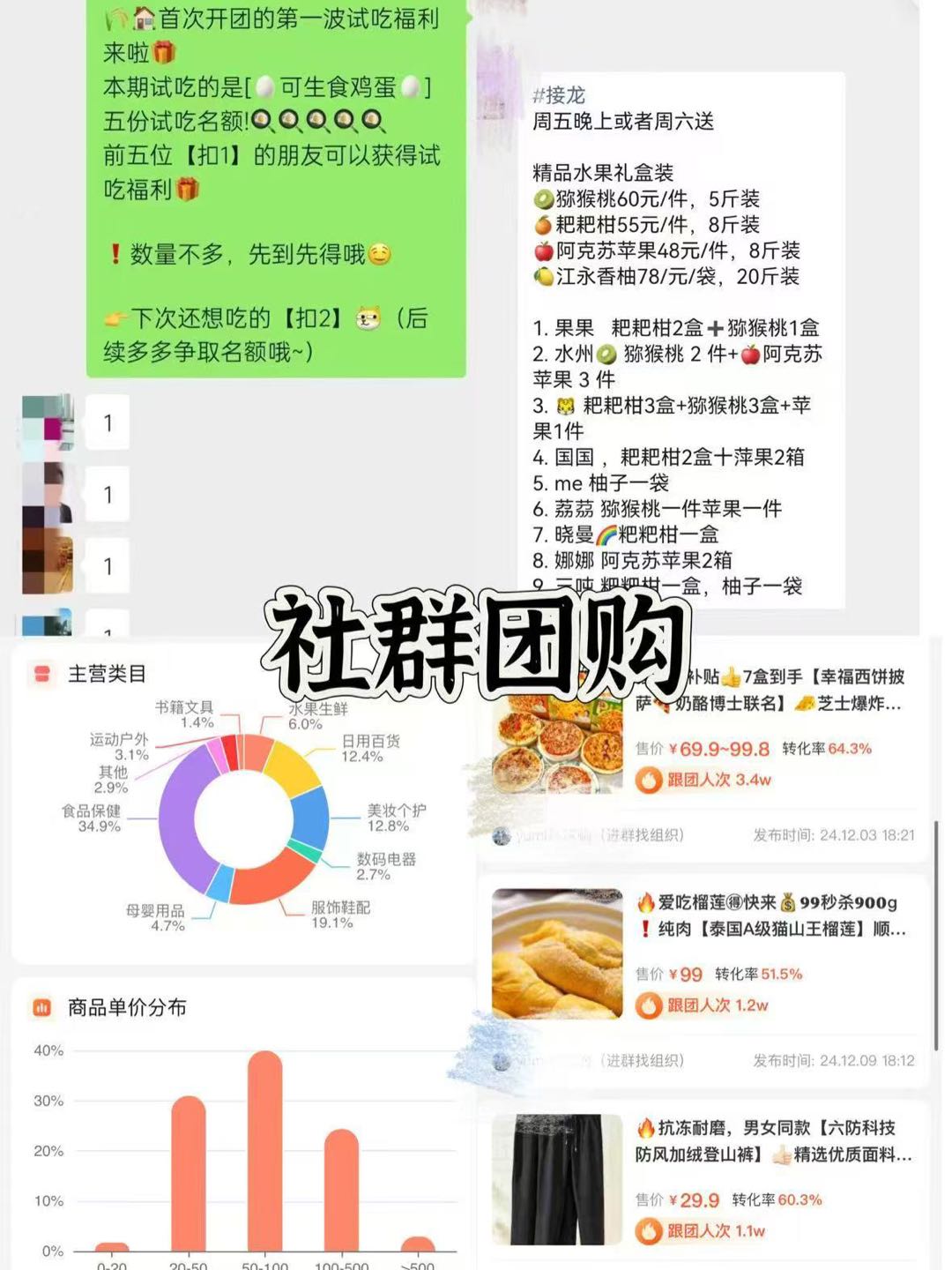 李富萍销货渠道月销6位数预包装食品合作，72小时发货，800+团长资源