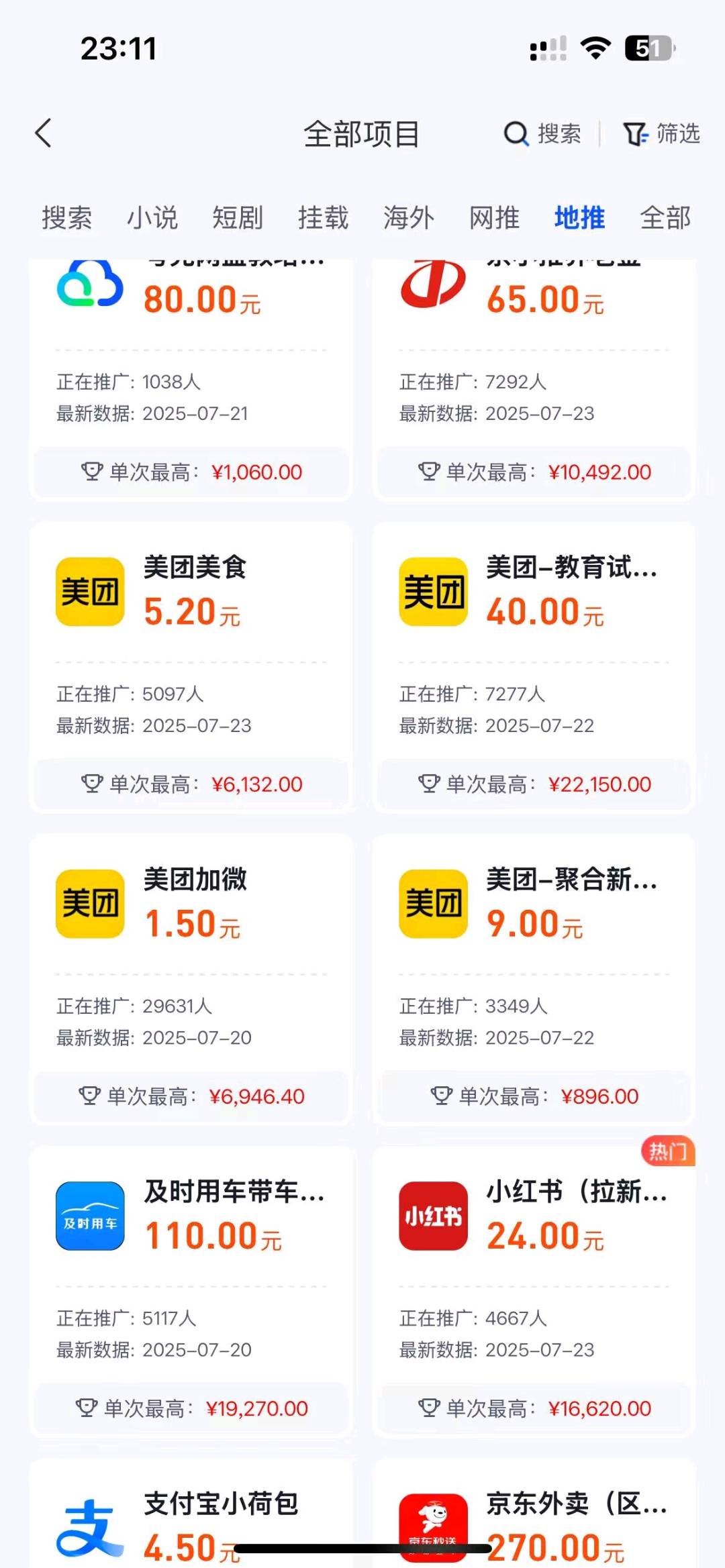 朱女士地推项目