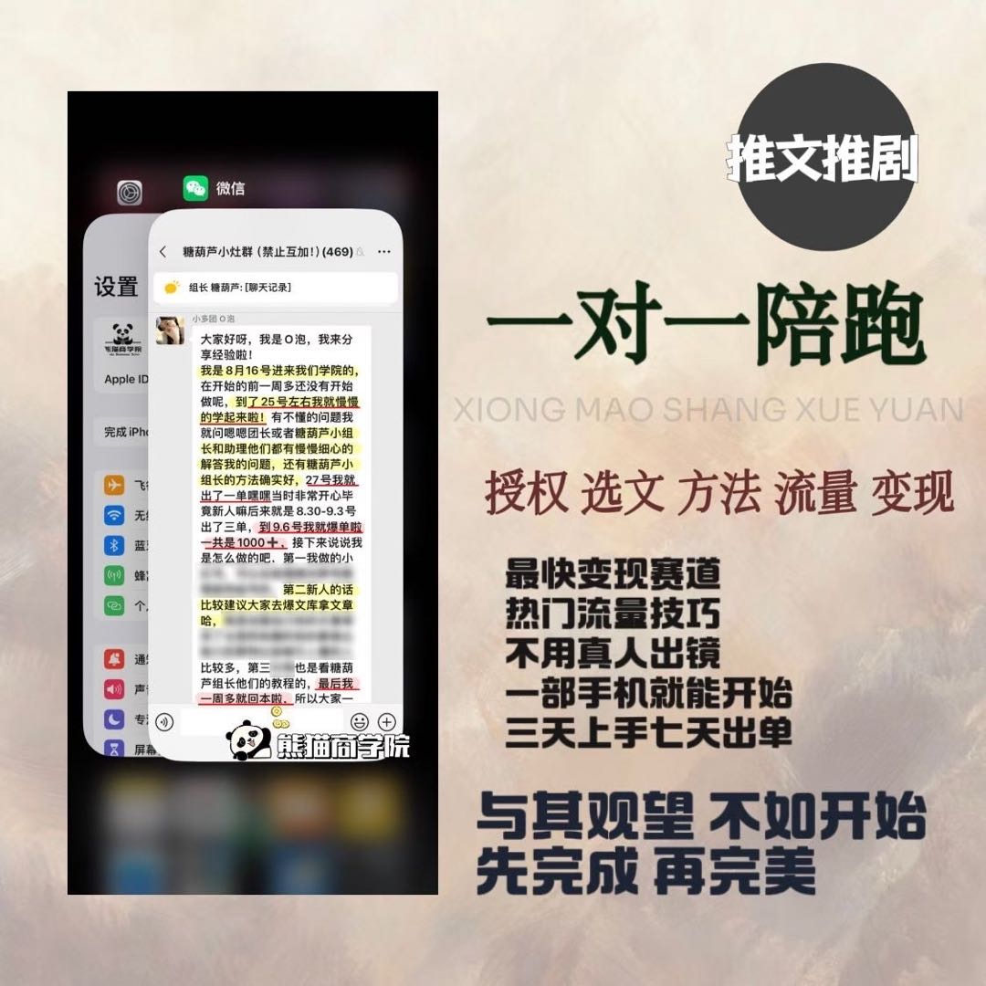 张颖其他供需短剧小说推广，一部手机即可，小白即可做