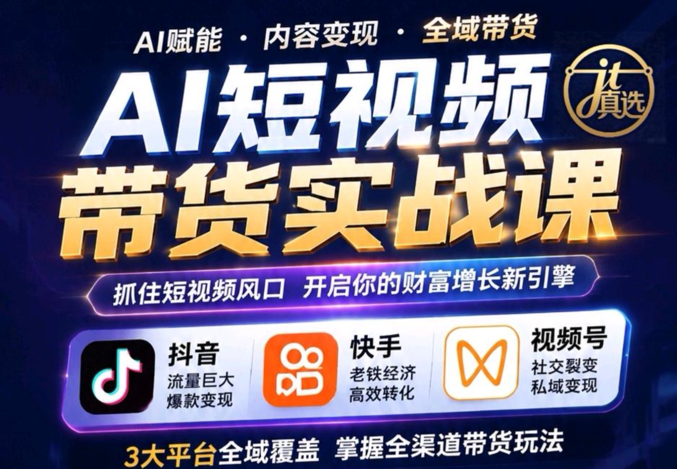 胡女士找合伙人Ai短视频带货 抖音 快手 视频号全域电商998