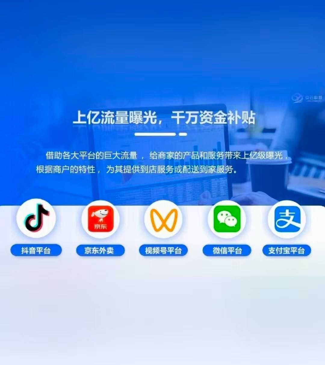 王先生抖音买单收款码+抖音随心团+京东外卖+微信支付宝招募全域服务商