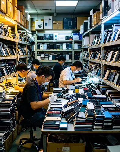 鲁先生一站式闲置回收线上云仓、一部手机收全国