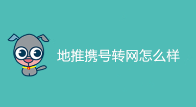 地推携号转网怎么样