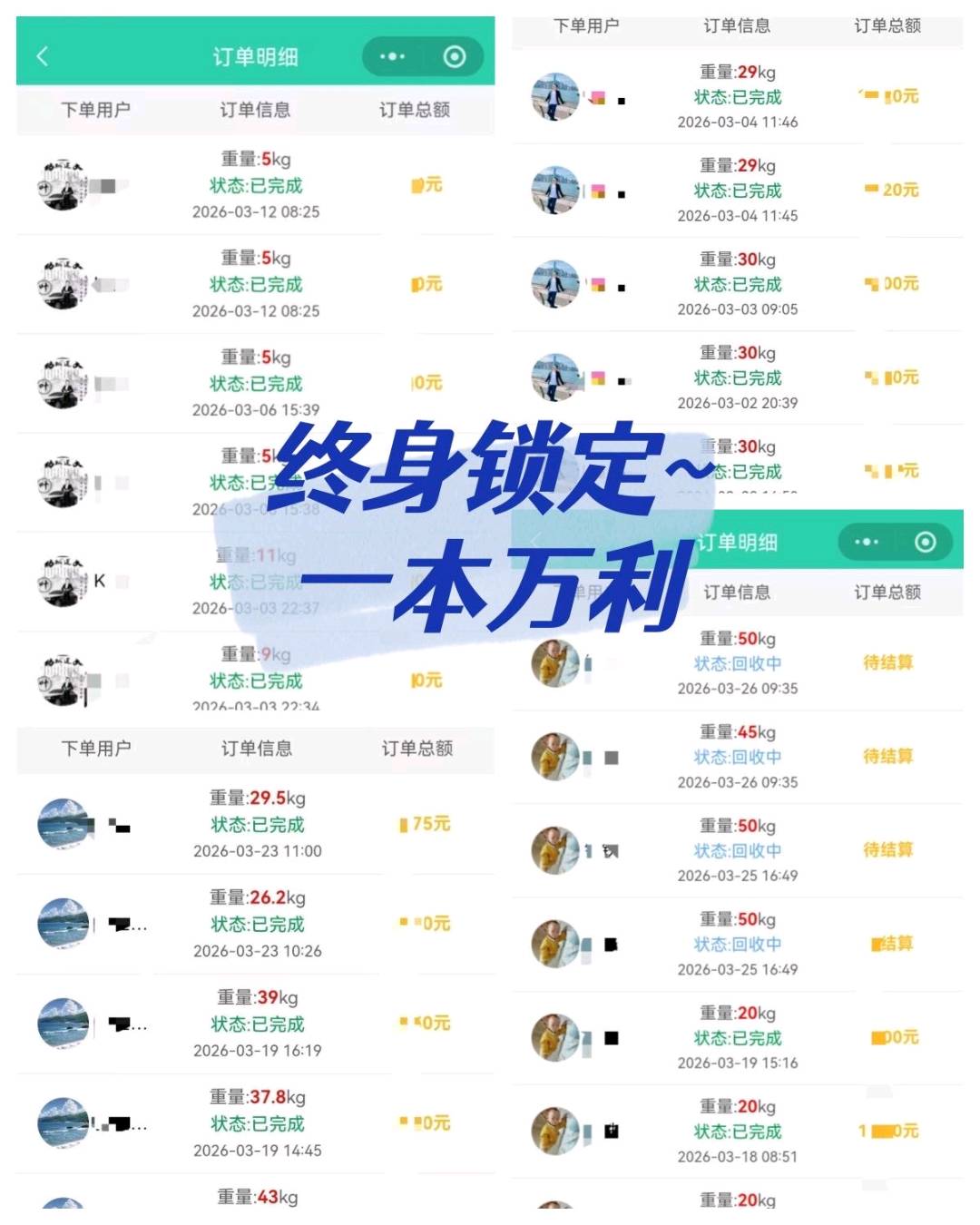 蒲先生找合伙人寻求合作伙伴推广旧衣服回收项目，每单50%直奖，微信提现无手续费