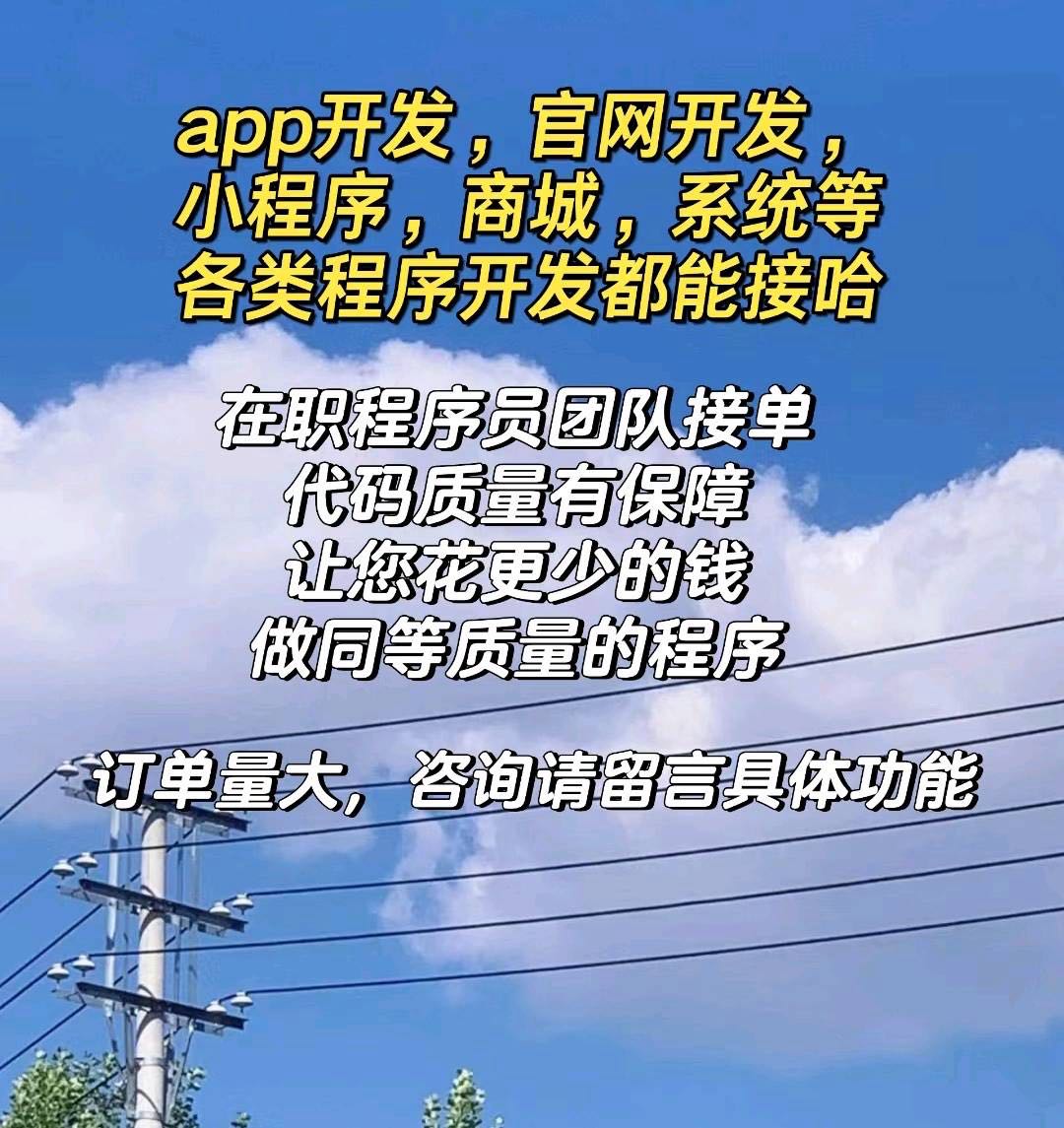 佘链纯乙方信息专业程序员团队接单，一对一沟通