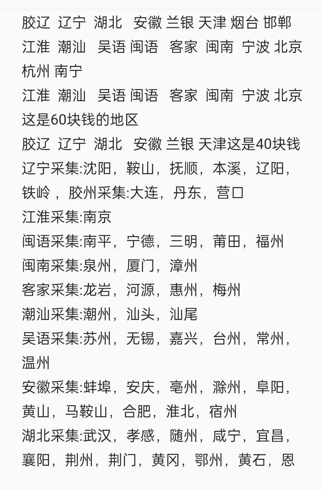 张先生其他供需全国方言采集兼职