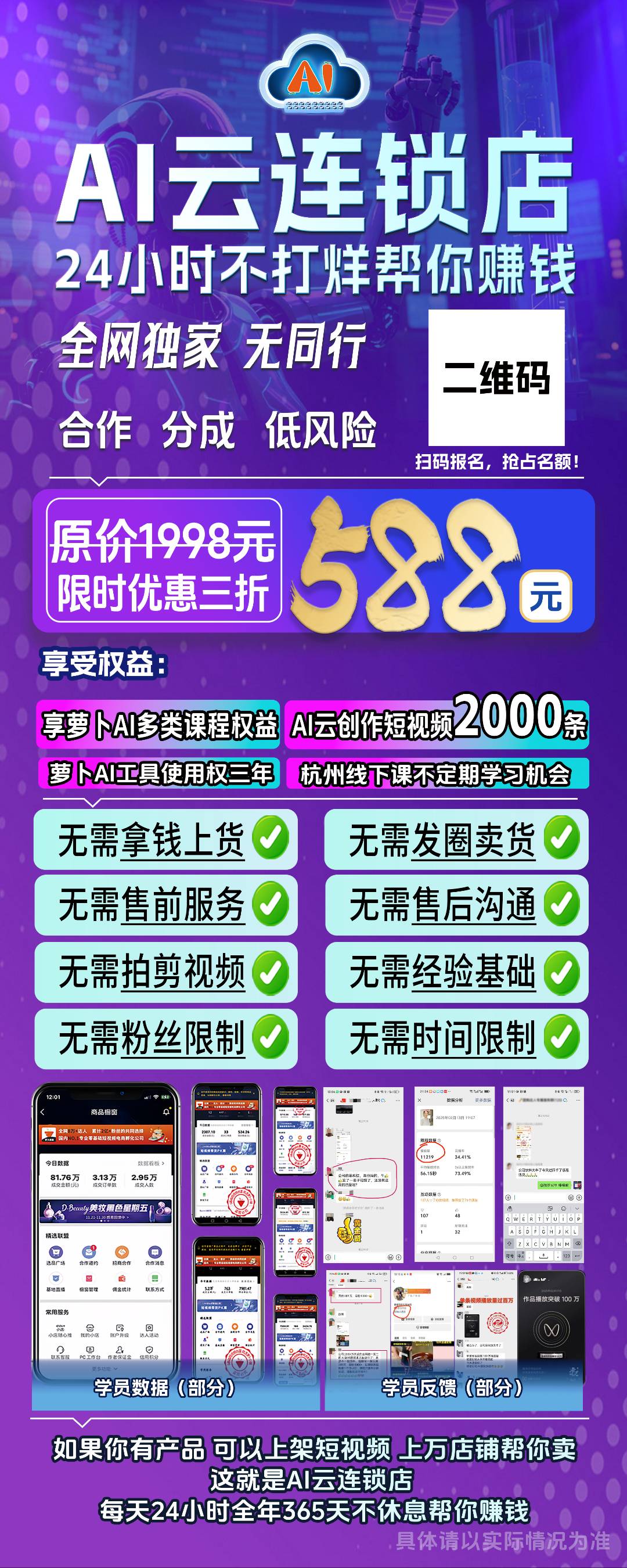 郝先生萝卜AI｜全国招合伙人｜一单高赚｜秒结