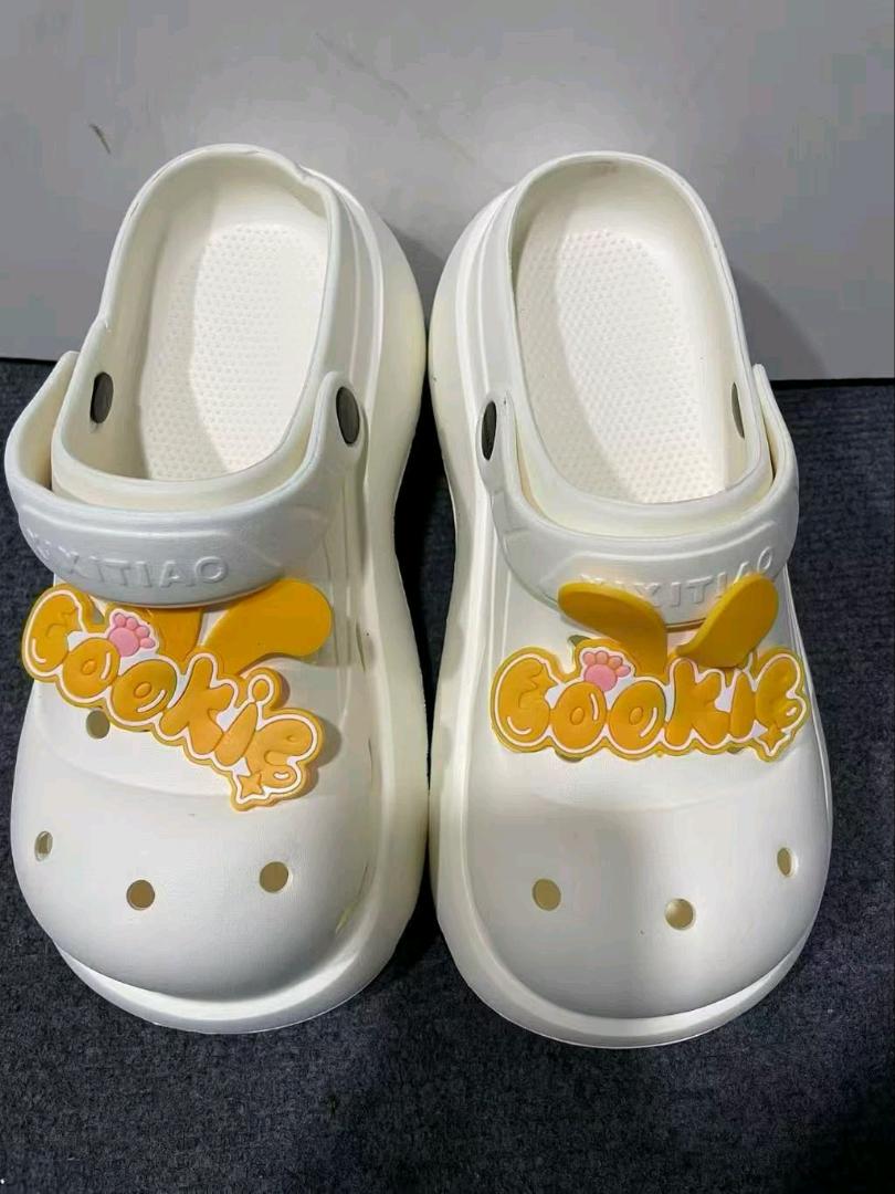夏先生品牌货源eva高弹高跟女款扣花洞洞鞋36-40码 7.3/双处理