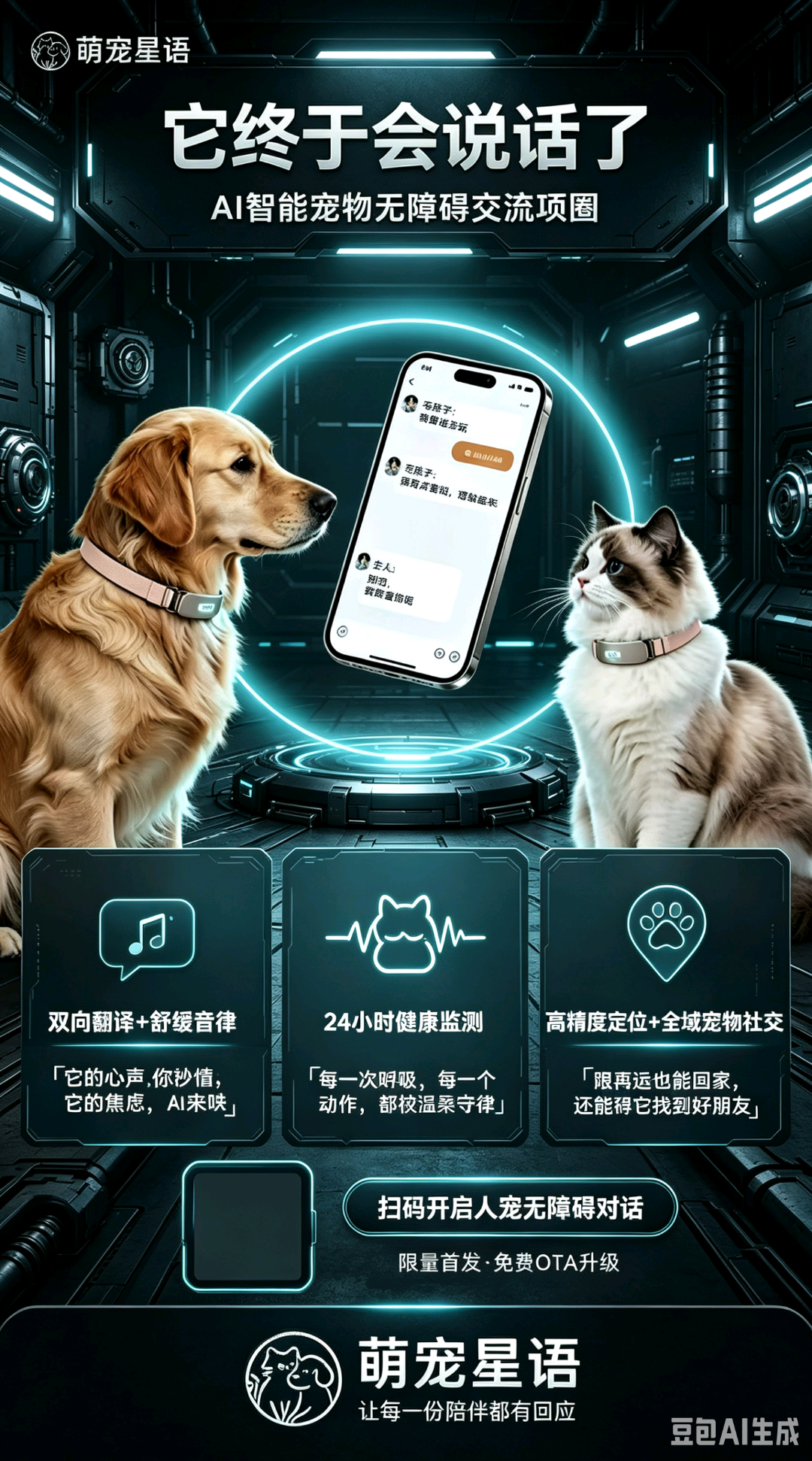贾先生AI智能宠物项圈，推广佣金日入*