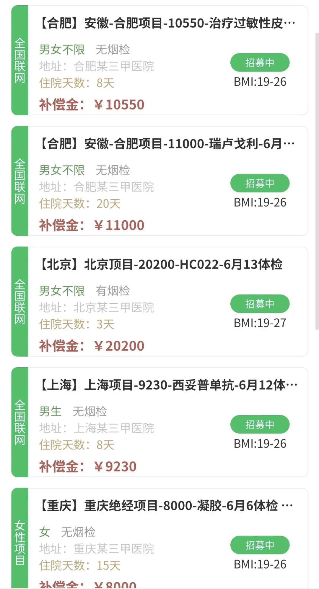 滕女士找合伙人招募药品受试者和受试者中介合伙人,佣金300-50000,小白也可