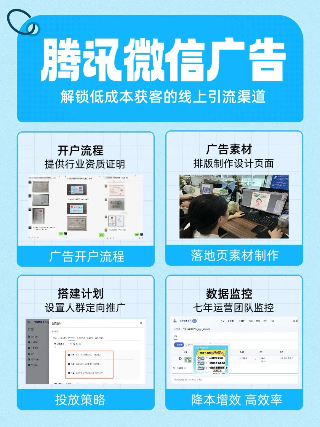 卢文羽乙方信息腾讯朋友圈广告投放推广 全国不限制区域 全行业均可投放