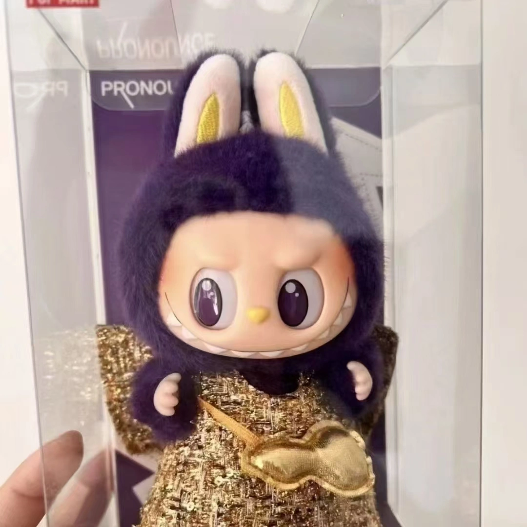 姚女士品牌货源泡泡玛特LABUBU拉布布马卡龙塘胶脸盲盒玩具