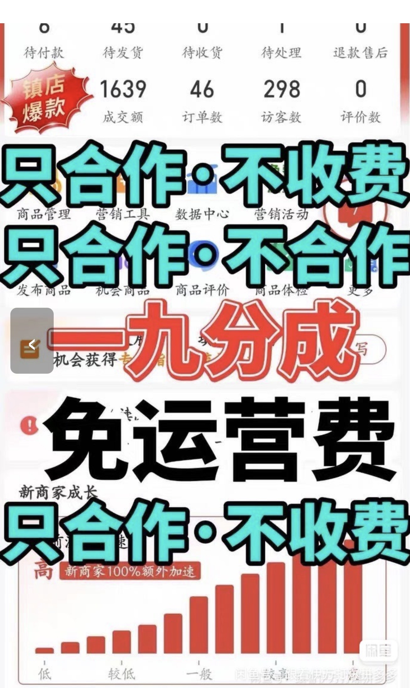 赵泽阳拼多多店铺 分成模式 我们只能利润%10